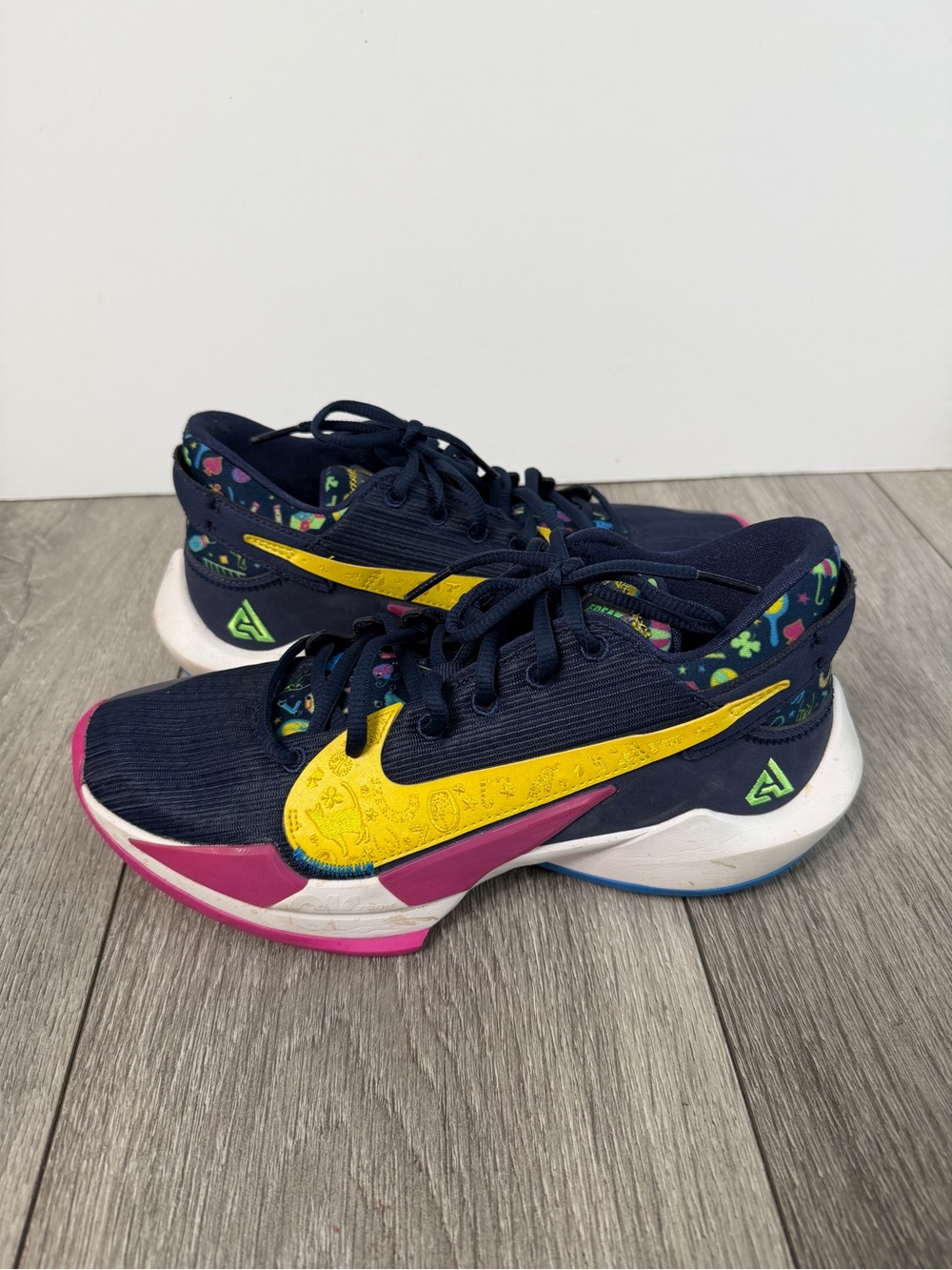 Nike Zoom Freak 2 'Superstitious' Men’s Basketball Sneakers, Size 7.5